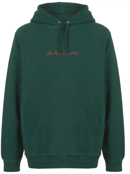 Hanorac cu glugă Supreme verde