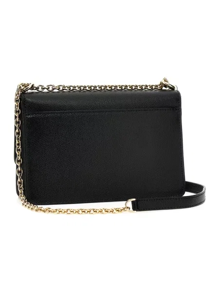 Torebka crossbody Furla zamszowa czarna
