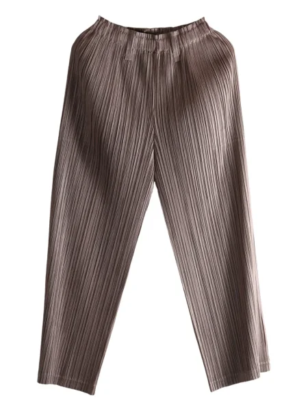 Pantaloni Pleats Please Issey Miyake plisate maro