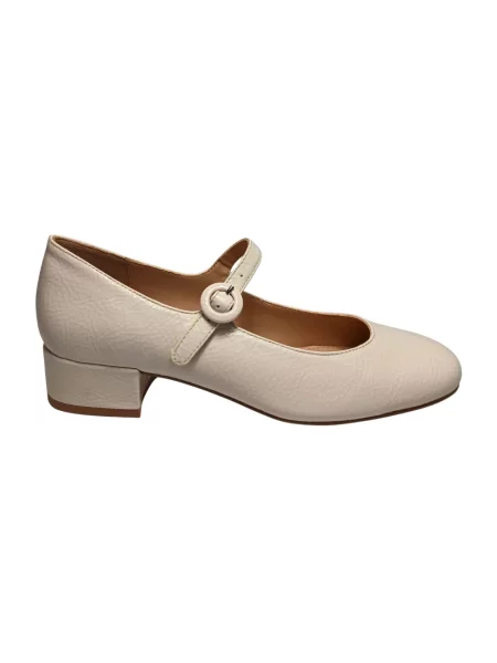 Czółenka Steve Madden skórzana biała