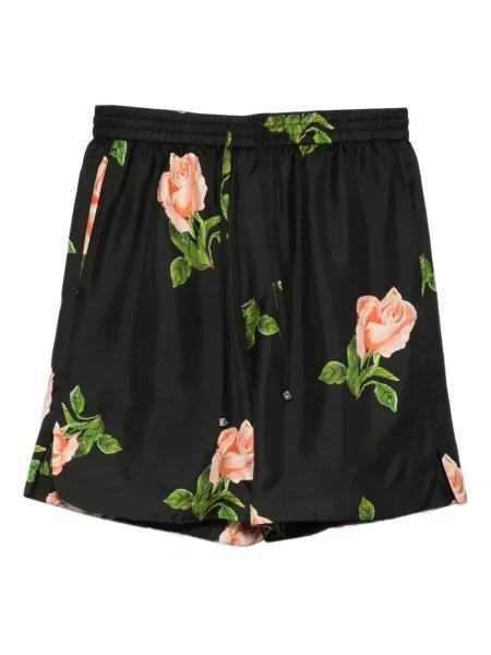 Pantaloni scurți Nanushka cu imagine cu cordon negru