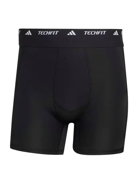 ADIDAS PERFORMANCE Pantaloni sport TECHFIT Hybrid Short negru alb
