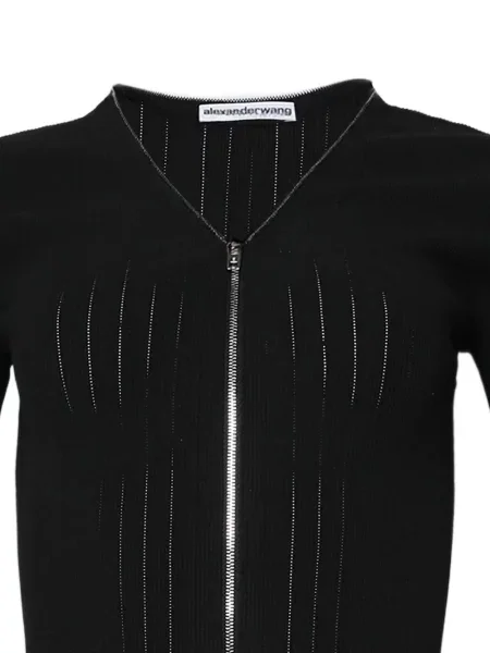 Rochie Alexander Wang tricotate cu decolteu în V negru