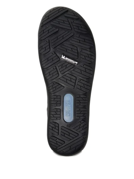 Δερμάτινα sneakers Camper με κορδόνια μαύρο
