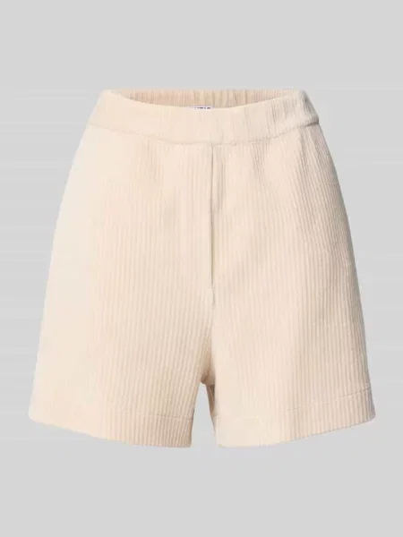 Szorty sztruksowe o kroju regular fit z elastycznym pasem Jake*s Studio Woman beżowe
