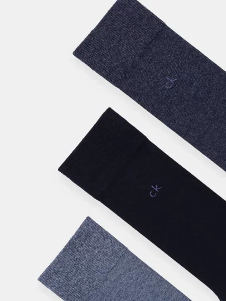Calvin Klein Dlhé ponožky Tmavomodrá modrá