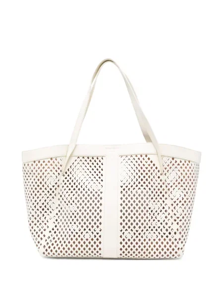 Geantă Twinset ajurata alb