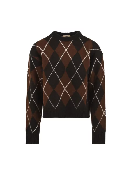 Sweter Aniye By wełniany brązowy