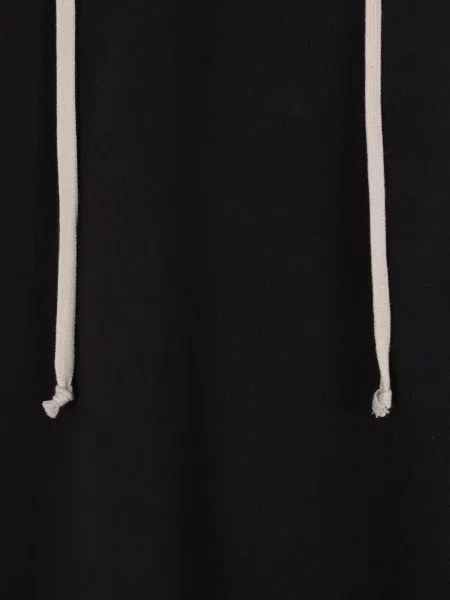 Hanorac cu glugă Rick Owens Drkshdw cu cordon negru