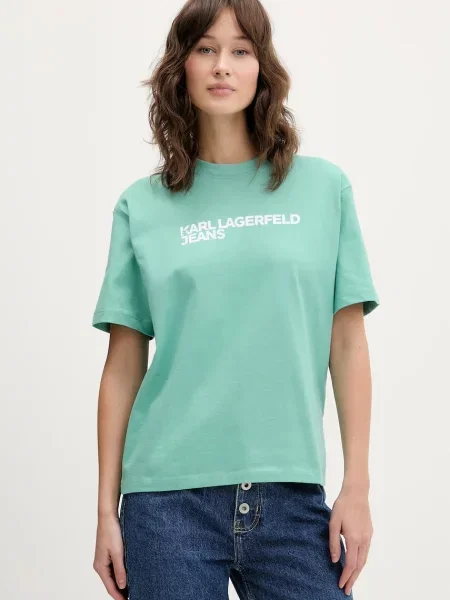 Karl Lagerfeld Jeans tričko zelené