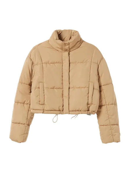 Bershka Prechodná bunda piesková