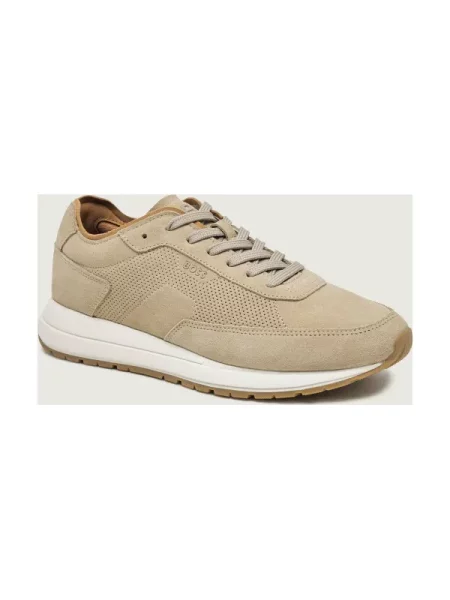 BOSS BLACK Sneakers Vinston_Runn_sdpf | piele întoarsă bej