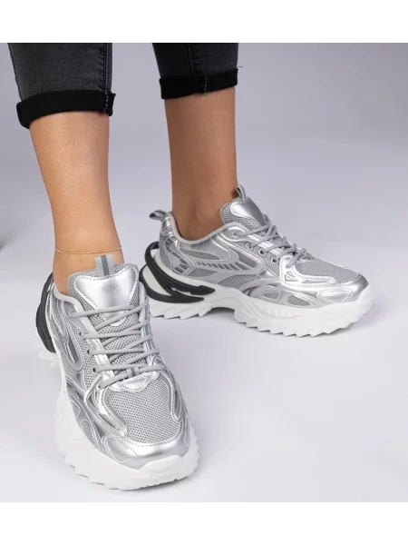 Sneakerși D/ceo chunky argintiu
