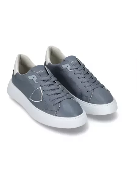 Sneakersy Philippe Model z nubuku szare
