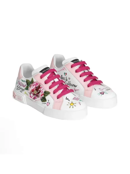 Sneakersy dziecięce Dolce And Gabbana białe
