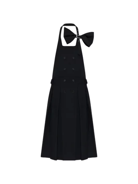 Rochie midi Noir Kei Ninomiya cu funde negru