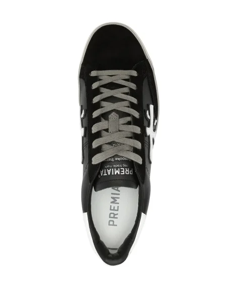 Sneakerși Premiata din piele negru