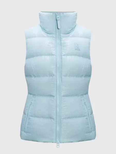 Пуховий жилет Chaya-TR з ефектом жатки Mackage блакитний