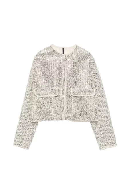 Matlasat geacă Moncler din tweed