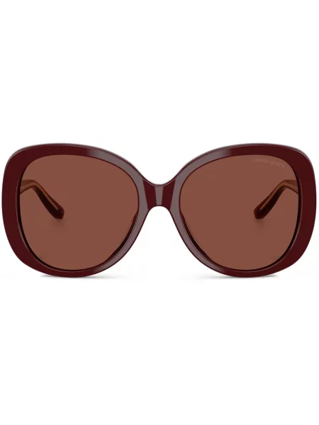 Ochelari de soare pătrați Giorgio Armani roșu