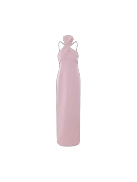 Sukienka maxi Solace London różowa