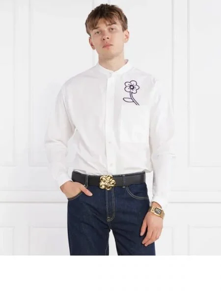 Kenzo Cămașă | Casual fit alb