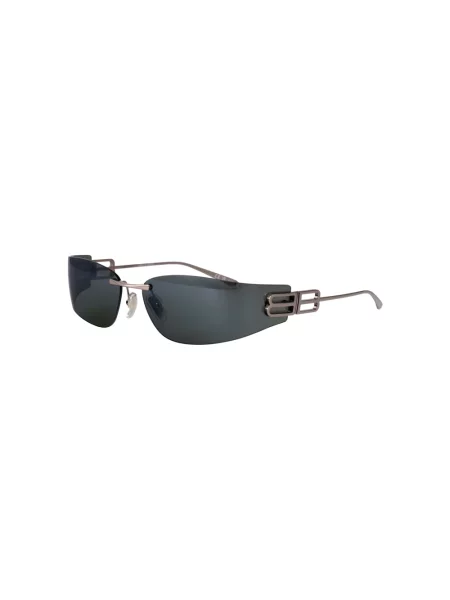 Lniane okulary przeciwsłoneczne Balenciaga szare