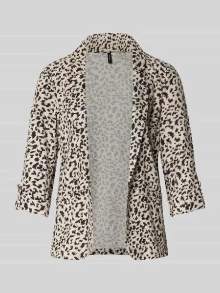 Krój loose fit krótki blezer z mieszanka i lnu model JESMILO' Vero Moda