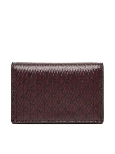 Maža Moteriška Piniginė Calvin Klein Emblem Aop Accordion Cardcase Vyšninė