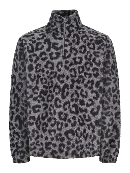 JACK & JONES Pulover JORSebastian gri negru