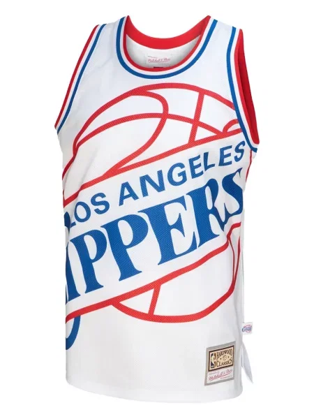 Vestă Mitchell & Ness fără mâneci alb