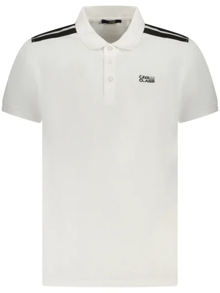 Polo Cavalli Class cu mâneci scurte alb