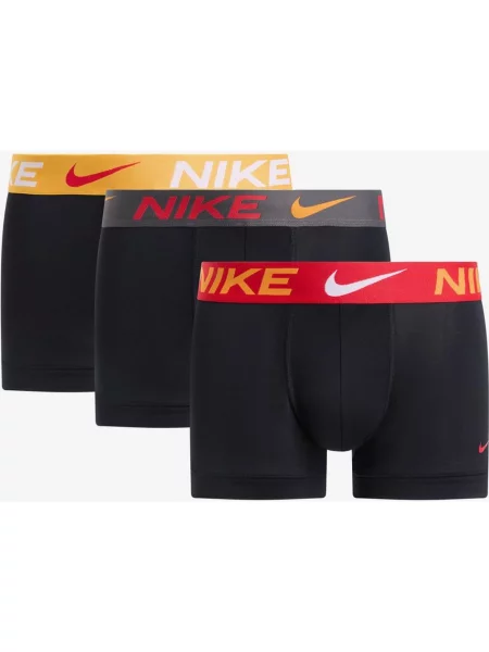 Bokserki Nike Trunk Logo czerwone pomarańczowe S czarne