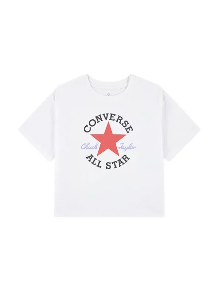 Converse tričko detské s bavlnou biela