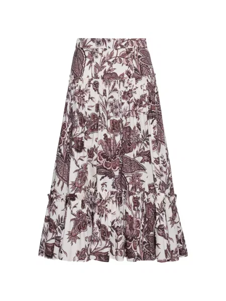 Fusta maxi Cara Cara cu model floral cu imagine