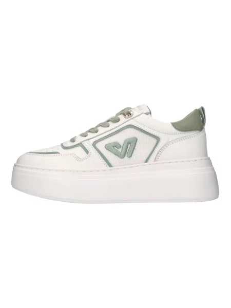 Sneakersy Emanuélle Vee skórzane białe