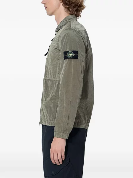 Geacă Stone Island cu strasuri verde