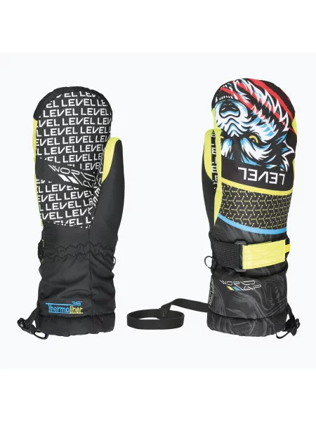 Mănuși de snowboard pentru copii Level Junior Mitt ninja black negru