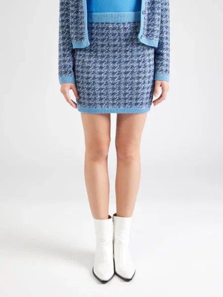 VERO MODA Szoknyák világoskék / sötétkék fehér