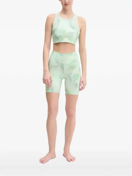 Top sport Casall cu funde cu legături verde