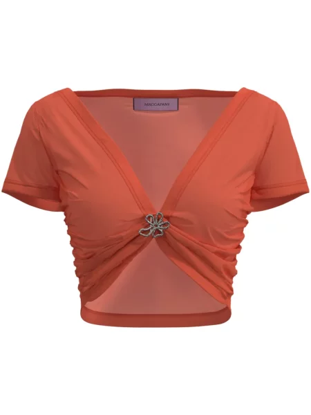 Top Margherita Maccapani o krotszym kroju pomarańczowy