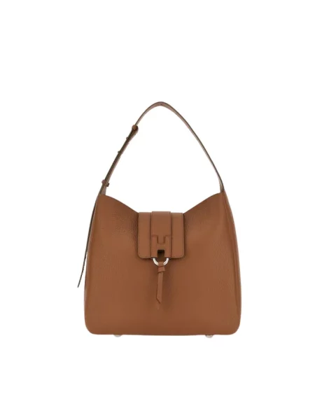 Torebka hobo Hogan skórzana brązowa
