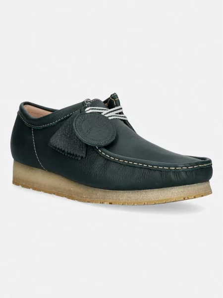 Clarks Originals Wallabee RB mocasini pentru bărbați din piele verde