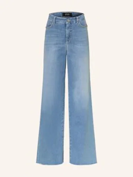 Marc Cain Wide Leg Džíny Warri blue denim modré