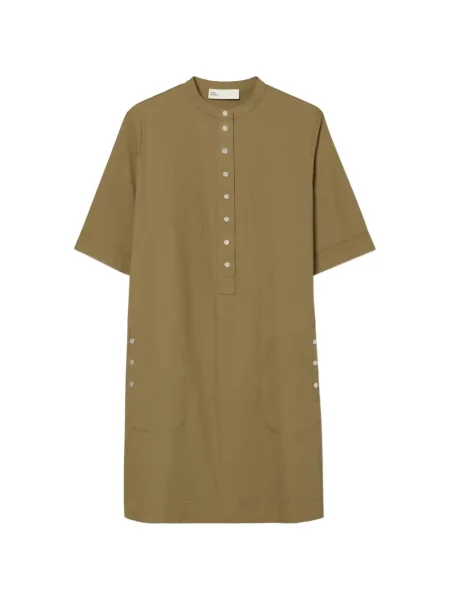 Rochie Tory Burch din poplin verde