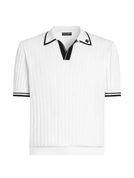 Tricou polo Dolce & Gabbana alb
