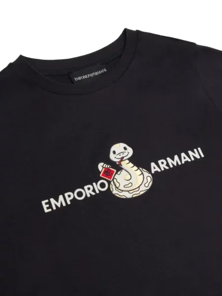 Koszulka dziecięca Emporio Armani niebieska