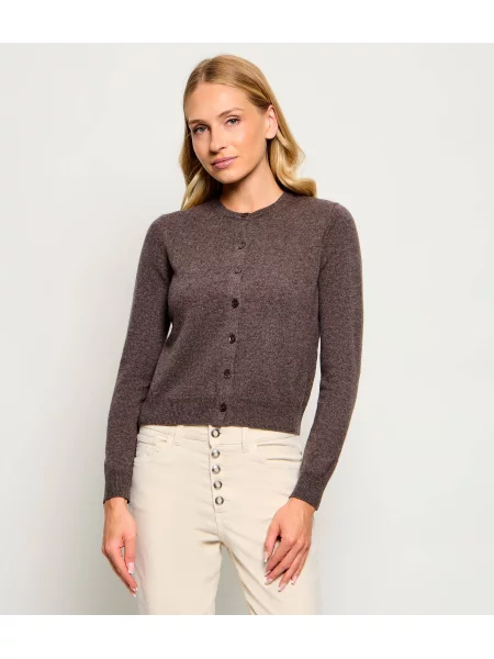 Weekend MaxMara De lână cardigan Wkderoico cu adaos de cașmir maro