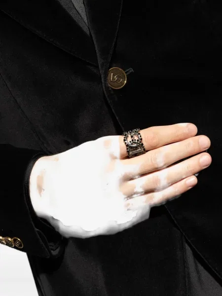 Inel Dolce & Gabbana de cristal argintiu