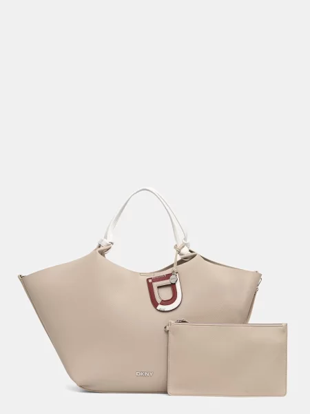DKNY geantă shopper pentru femei PAULA bej